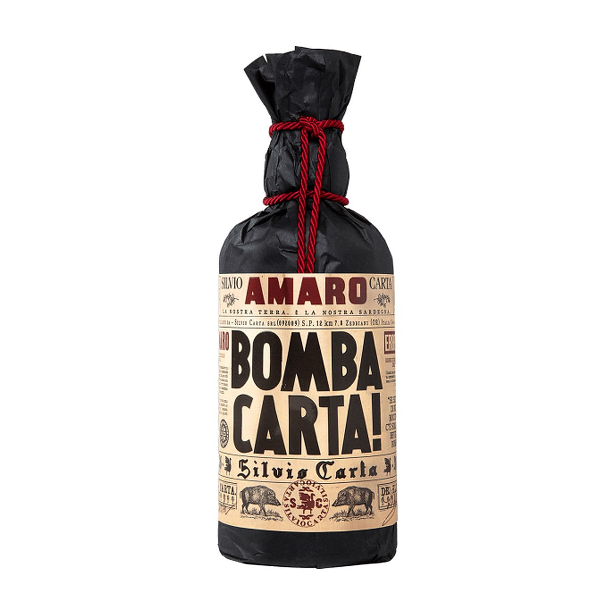 Bottiglia Silvio Carta Amaro Bomba Carta! 70 cl