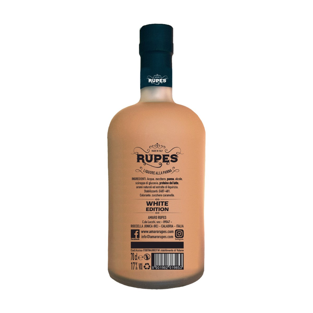 Amaro Rupes White Edition Liquore alla Panna Italia