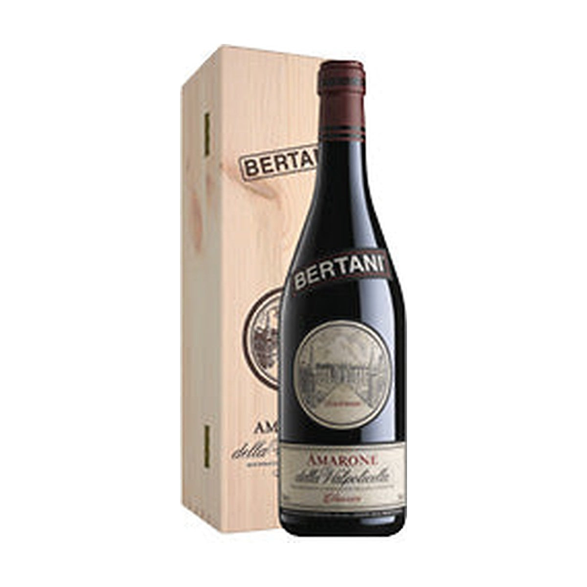 Bottiglia Bertani Amarone della Valpolicella Classico DOCG 2015 (cassetta in legno)