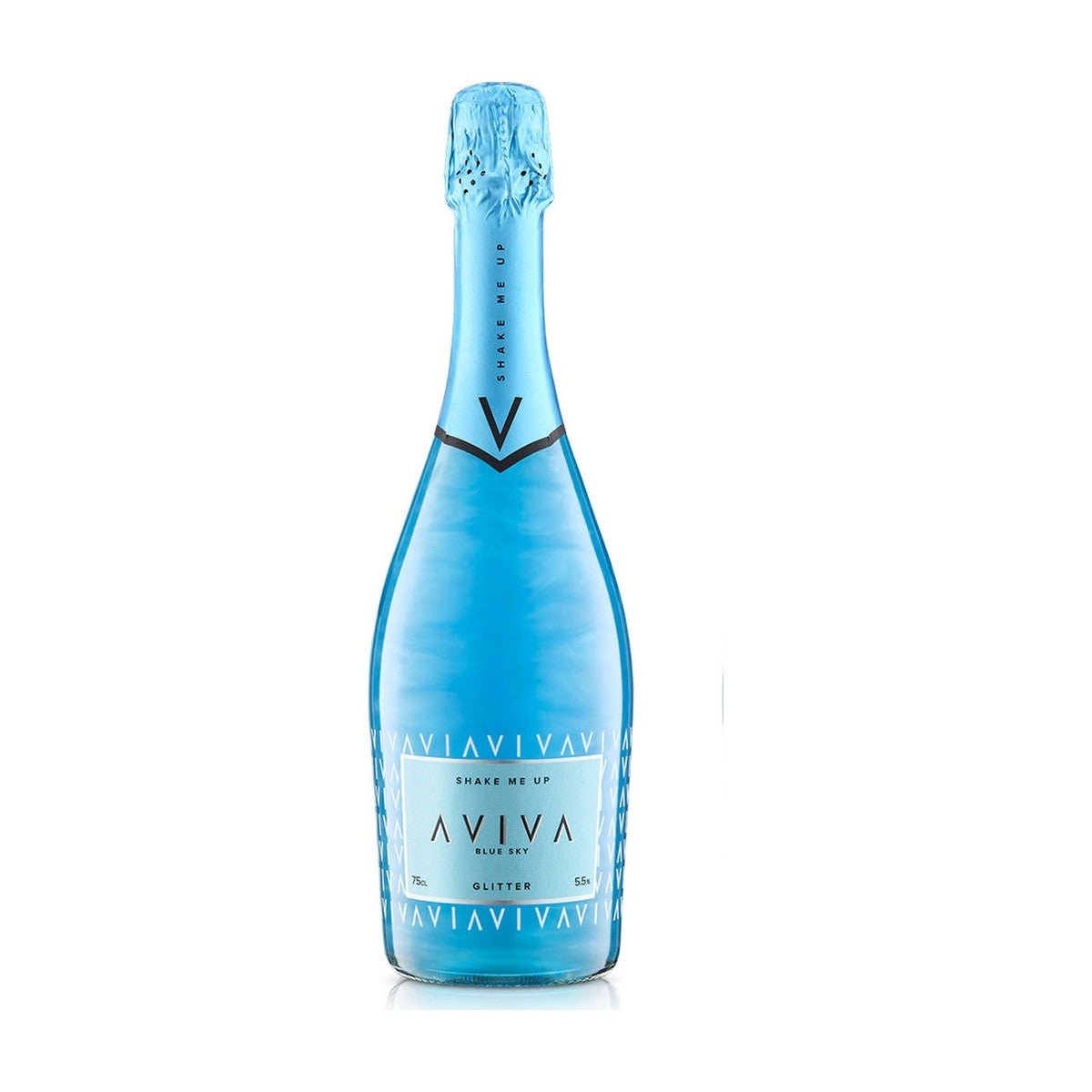 Bottiglia Aviva Spumante Glitter Blue Sky