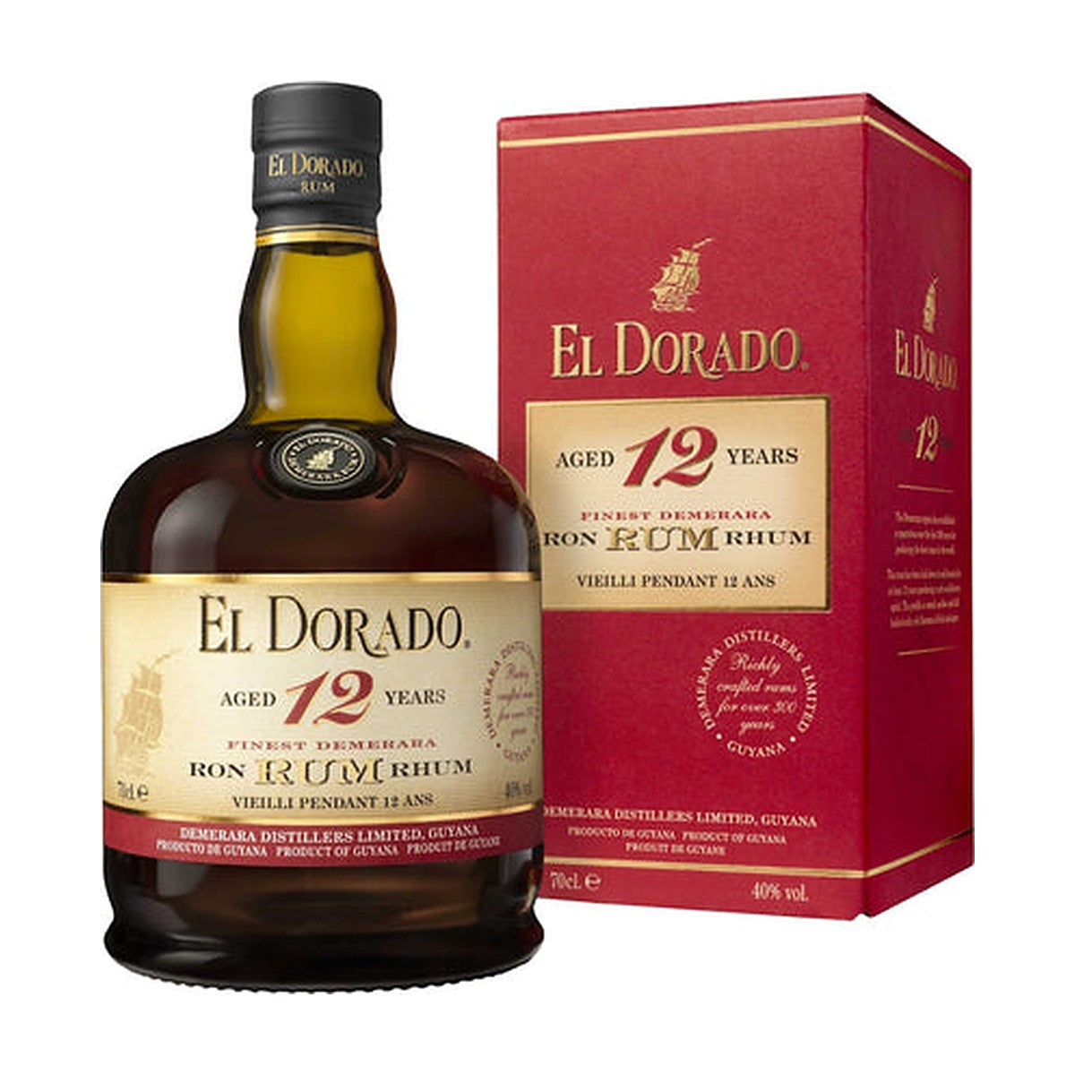 El Dorado 12 Anni Finest Demerara Rum (astuccio) distillato Guyana