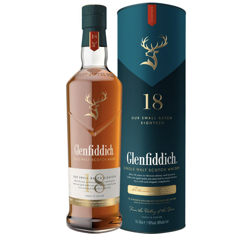 Single Malt Scotch Whisky Glenfiddich 18 years old - Glenfiddich (0.7l - astuccio a tubo)