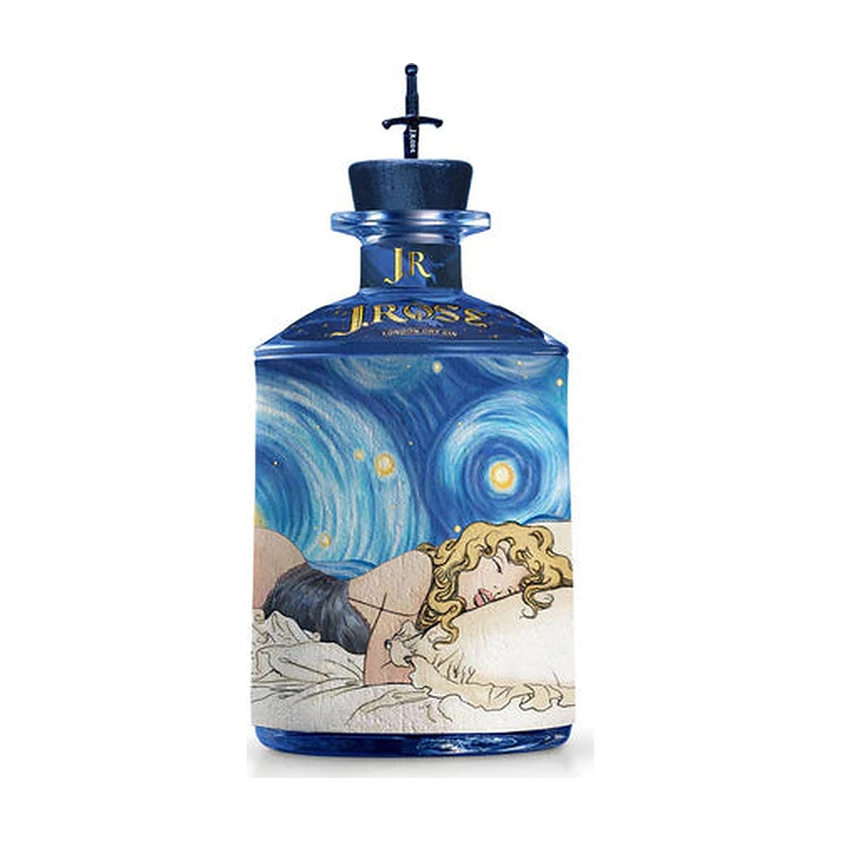 Bottiglia J.Rose London Dry Gin JR80 Edizione Limitata + LED Sottobottiglia