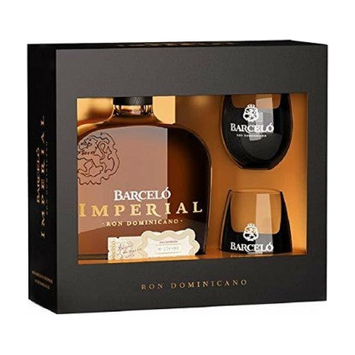 Ron Barceló Imperial con 2 Bicchieri distillato